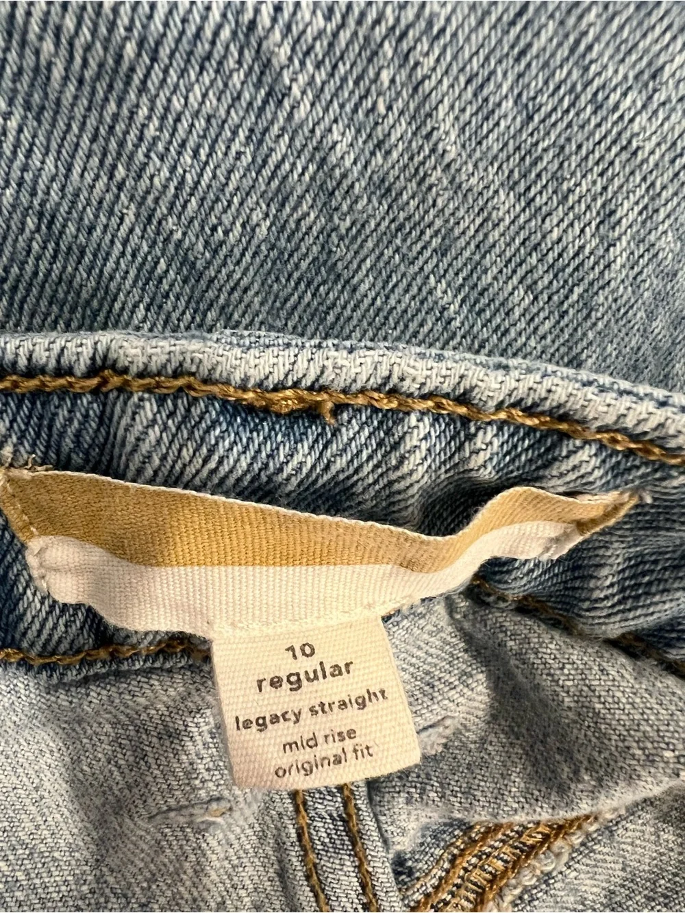 Maurices Goldie Blues Mid-Rise Legacy Straightleg Jeans, Medium Blue Wash, Sz 10 - Picture 6 of 9